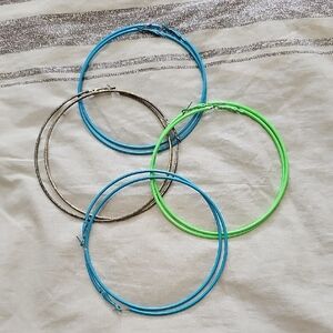 Colorful Hoop Earrings Set